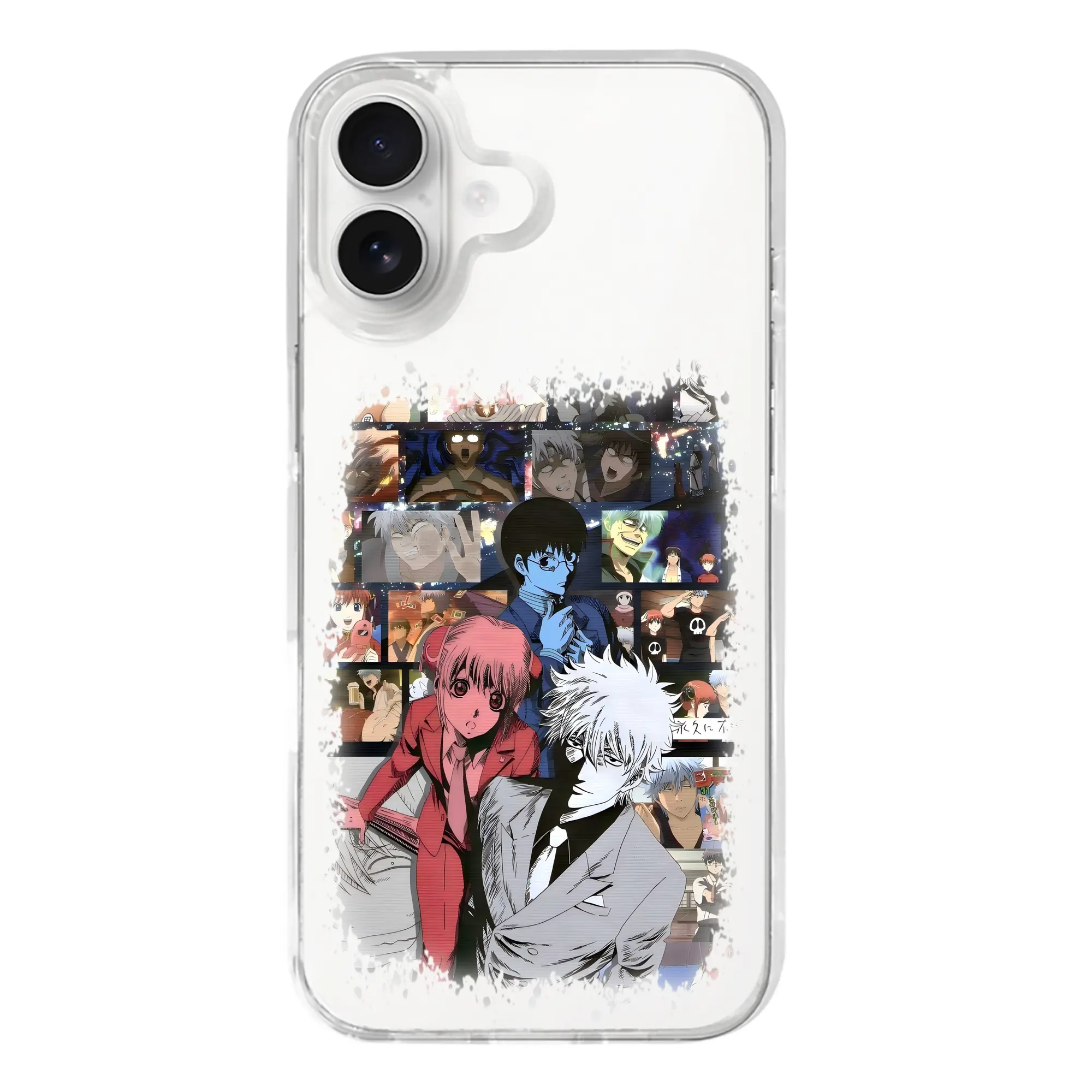 銀魂 グッズ 坂田 銀時 - iPhone 17シリーズ 透明スマホケース – 薄型・耐衝撃・精密フィット保護カバー